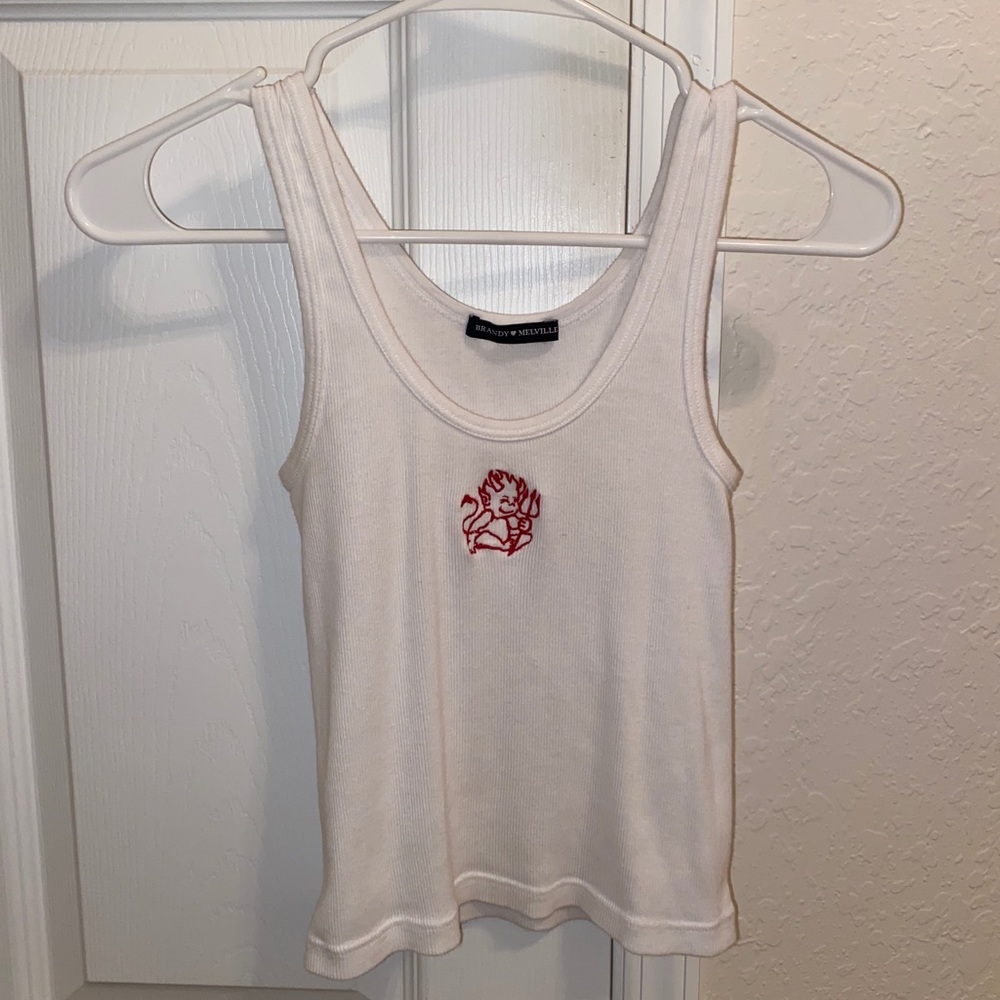 brandy melville baby devil tank top
